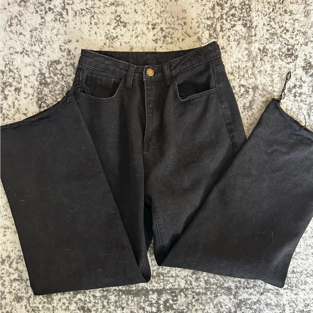 SHEIN black boyfriend distressed jeans - Picture 14 of 14